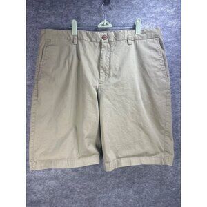 Tommy Bahama Mens Beige Button-Closure Casual Shorts Size 40
